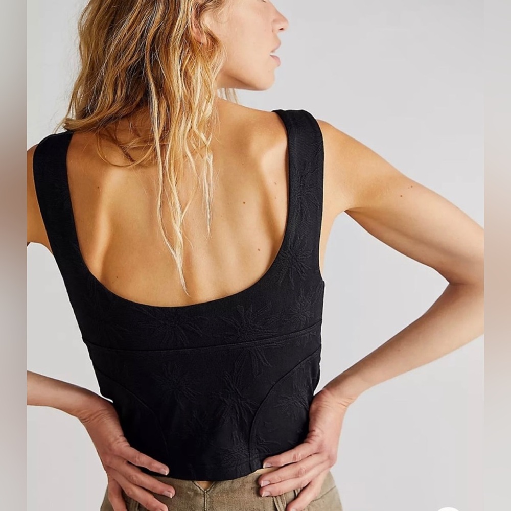 Free People Don’t Look Back Top In Black Sz Xs Run Big - Picture 4 of 9